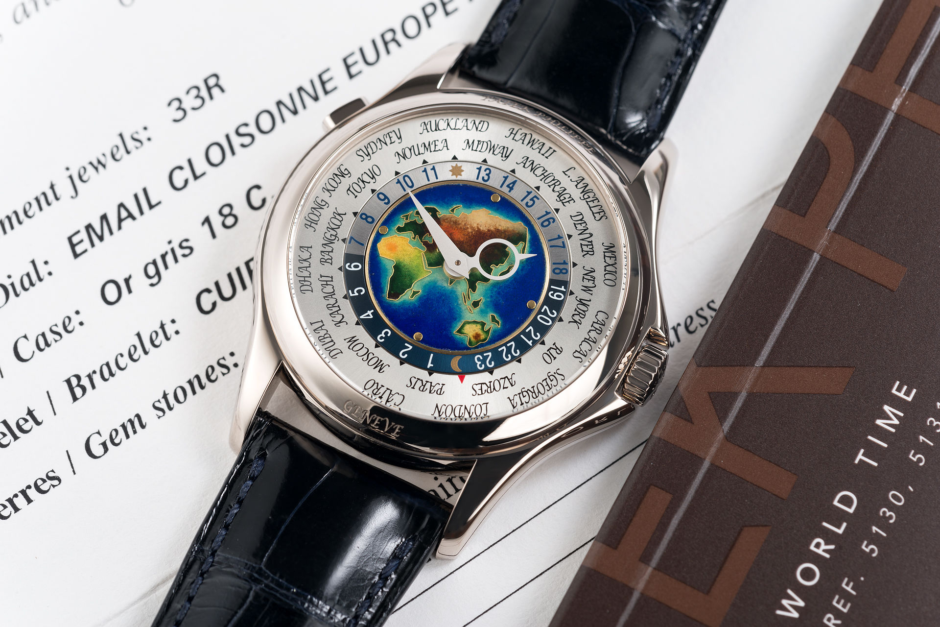 ref 5131G | 1st Series Enamel Dial | Patek Philippe World Time