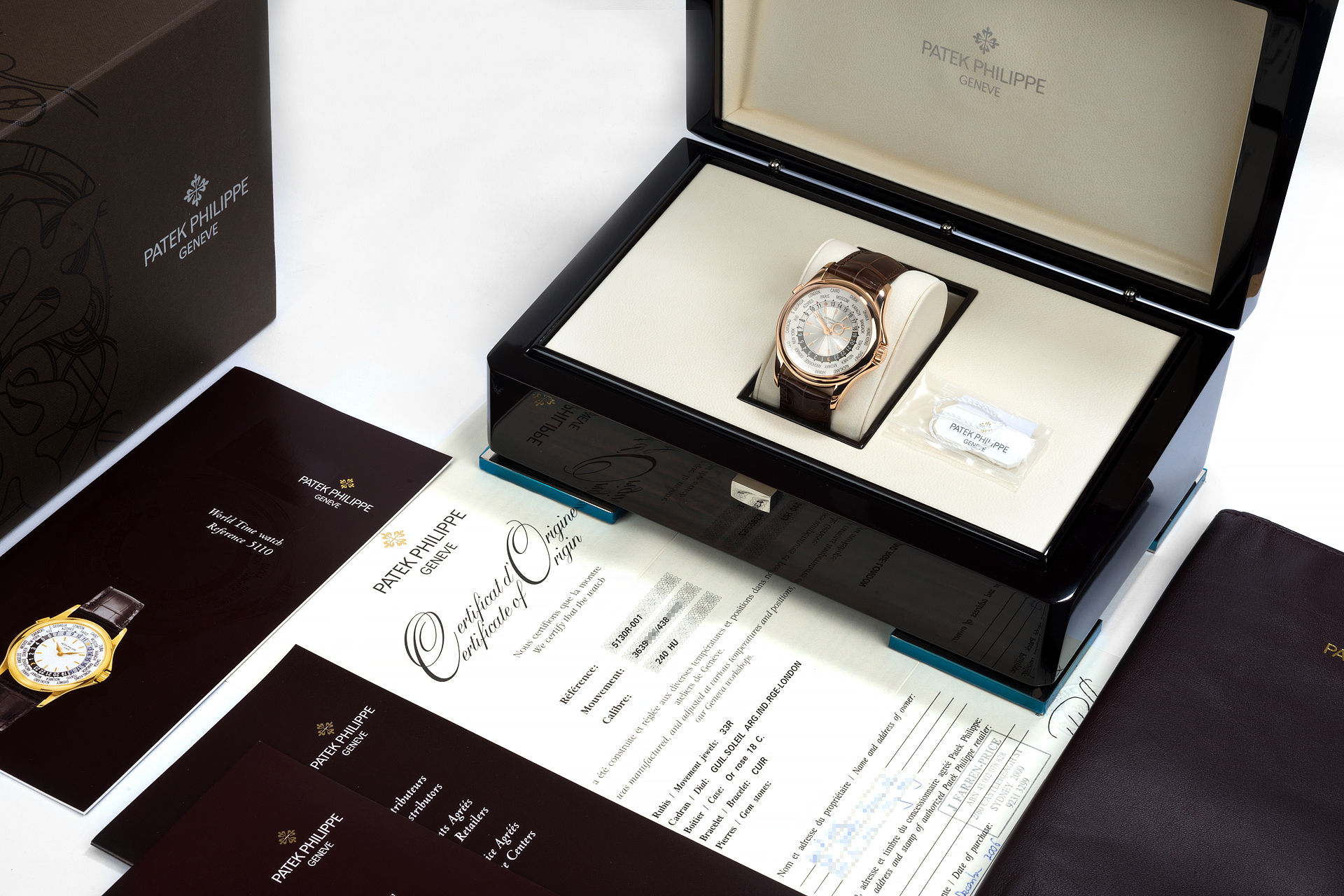 ref 5130R-001 | Complete With Box & Papers | Patek Philippe World Time