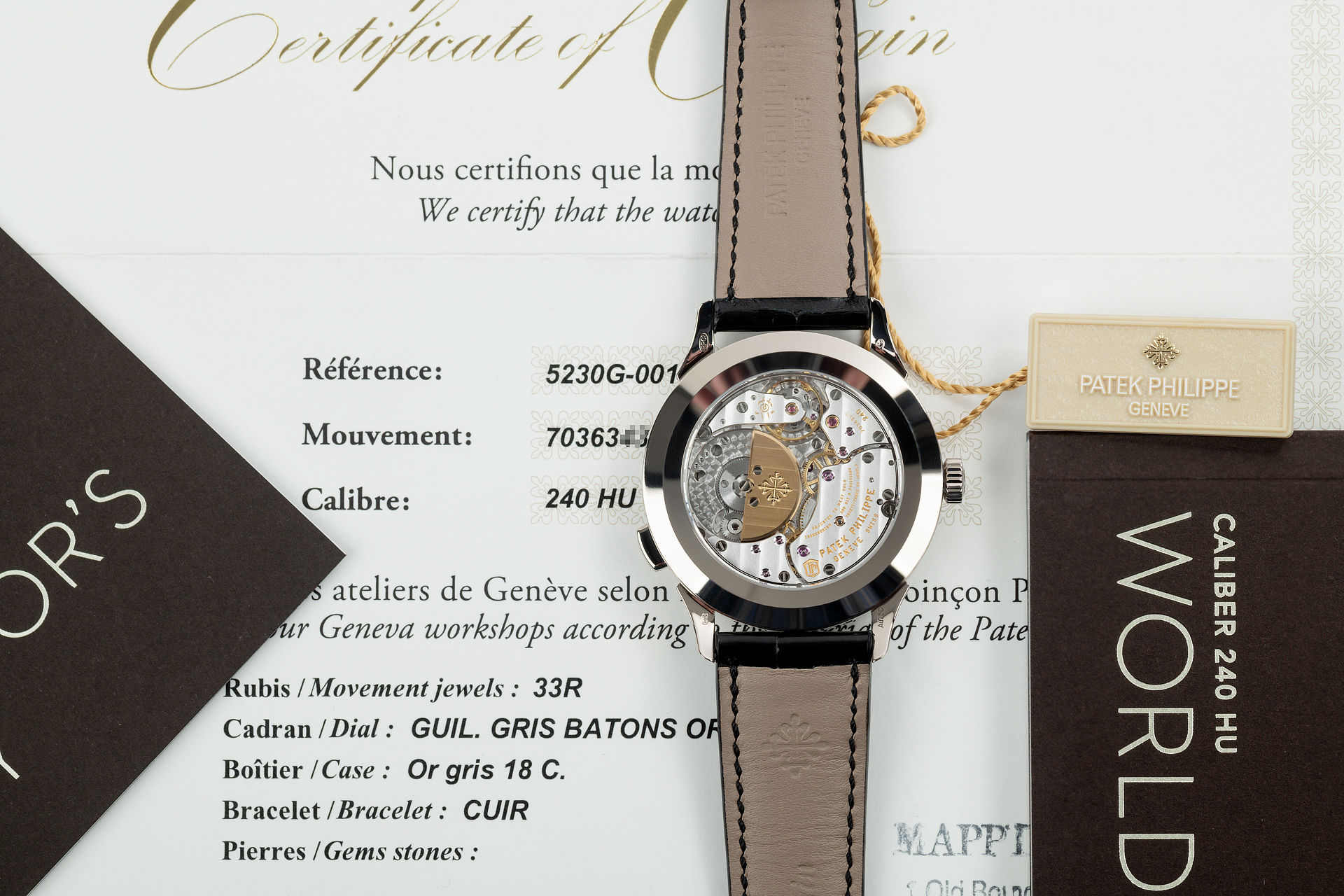 Latest Model 'Patek Warranty' | ref 5230G-001 | Patek Philippe World Time