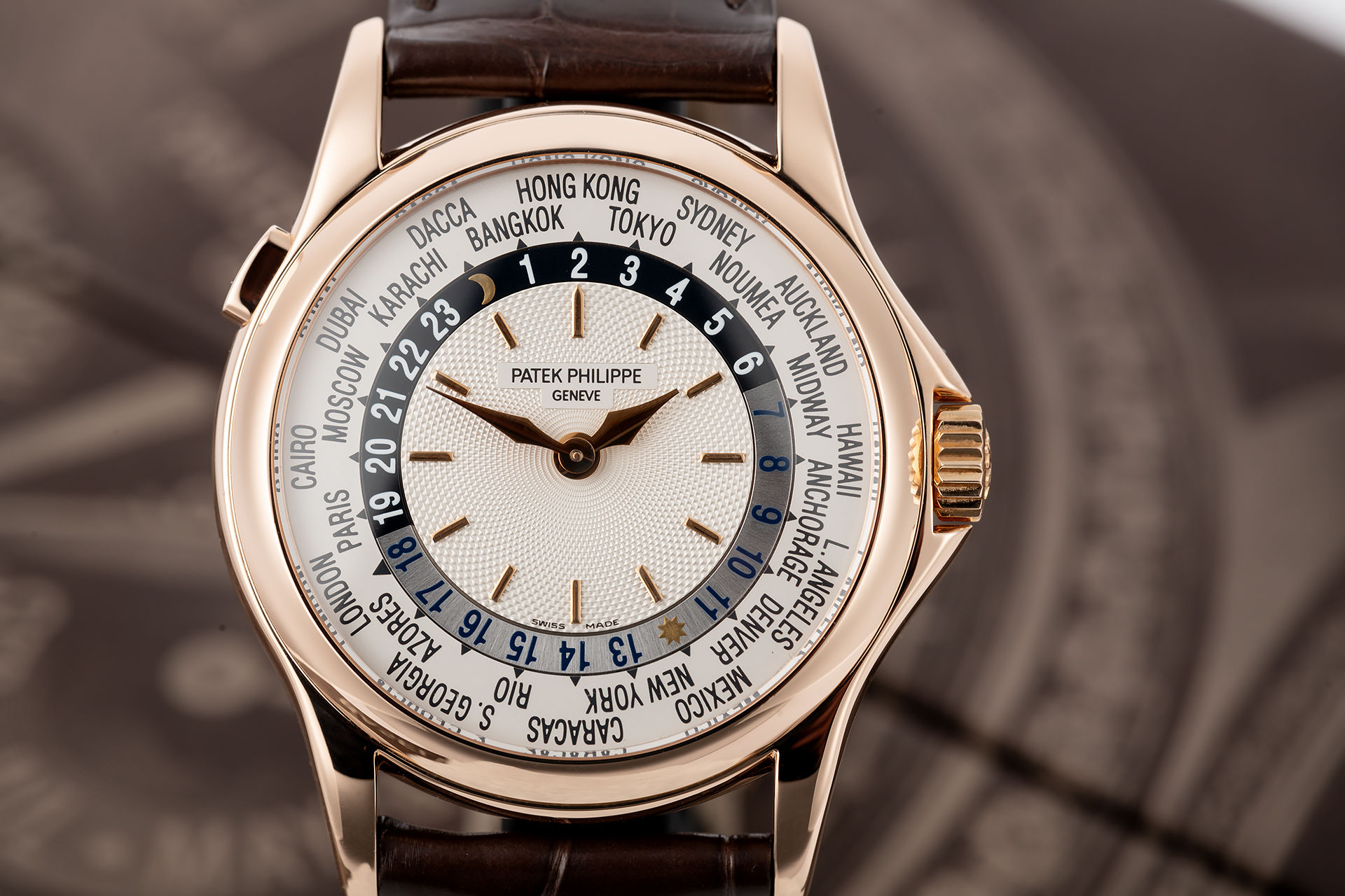 ref 5110R | Rose Gold 'Box & Papers' | Patek Philippe World Time