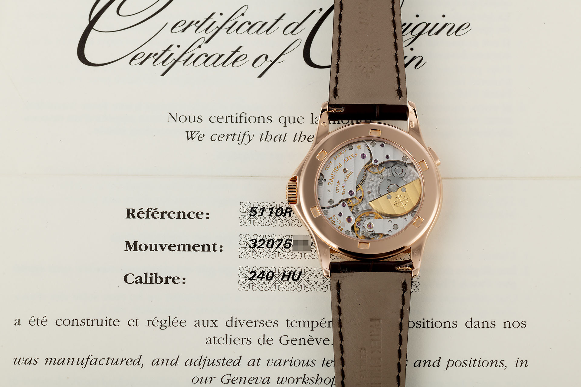 ref 5110R | Rose Gold 'Box & Papers' | Patek Philippe World Time