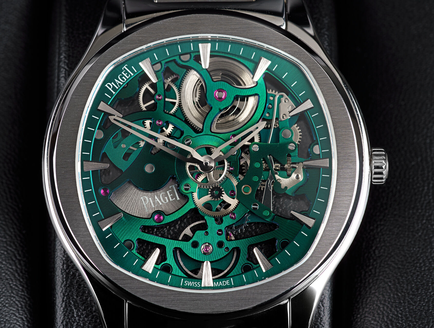 ref G0A47008 | Green Skeleton Dial | Piaget Polo