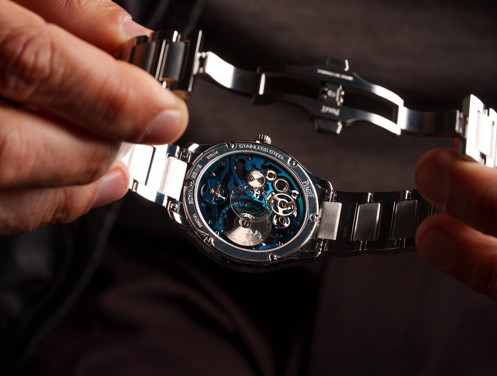 ref G0A47008 | Green Skeleton Dial | Piaget Polo