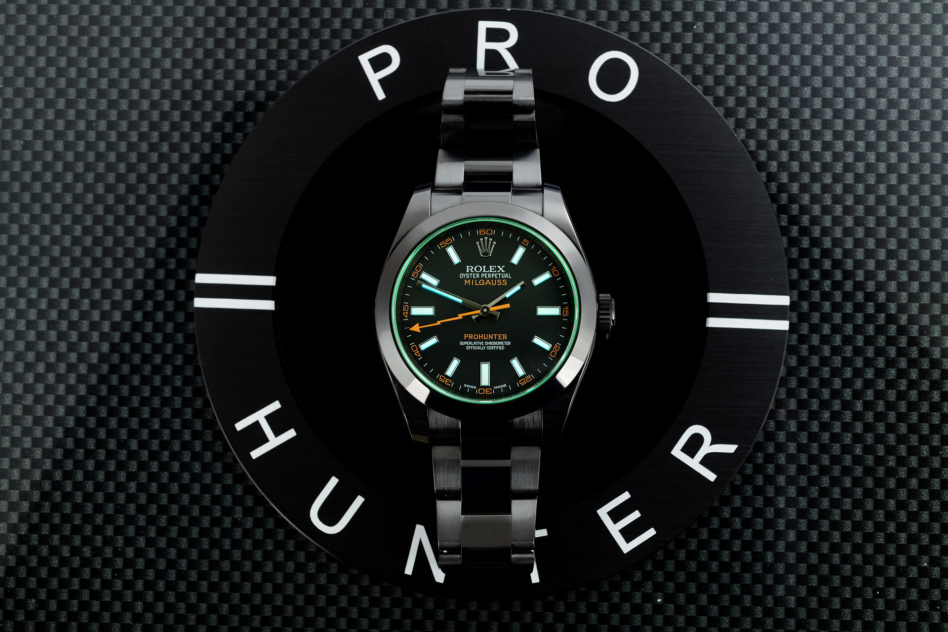 ref 116400GV | One of 100 | Pro Hunter Milgauss