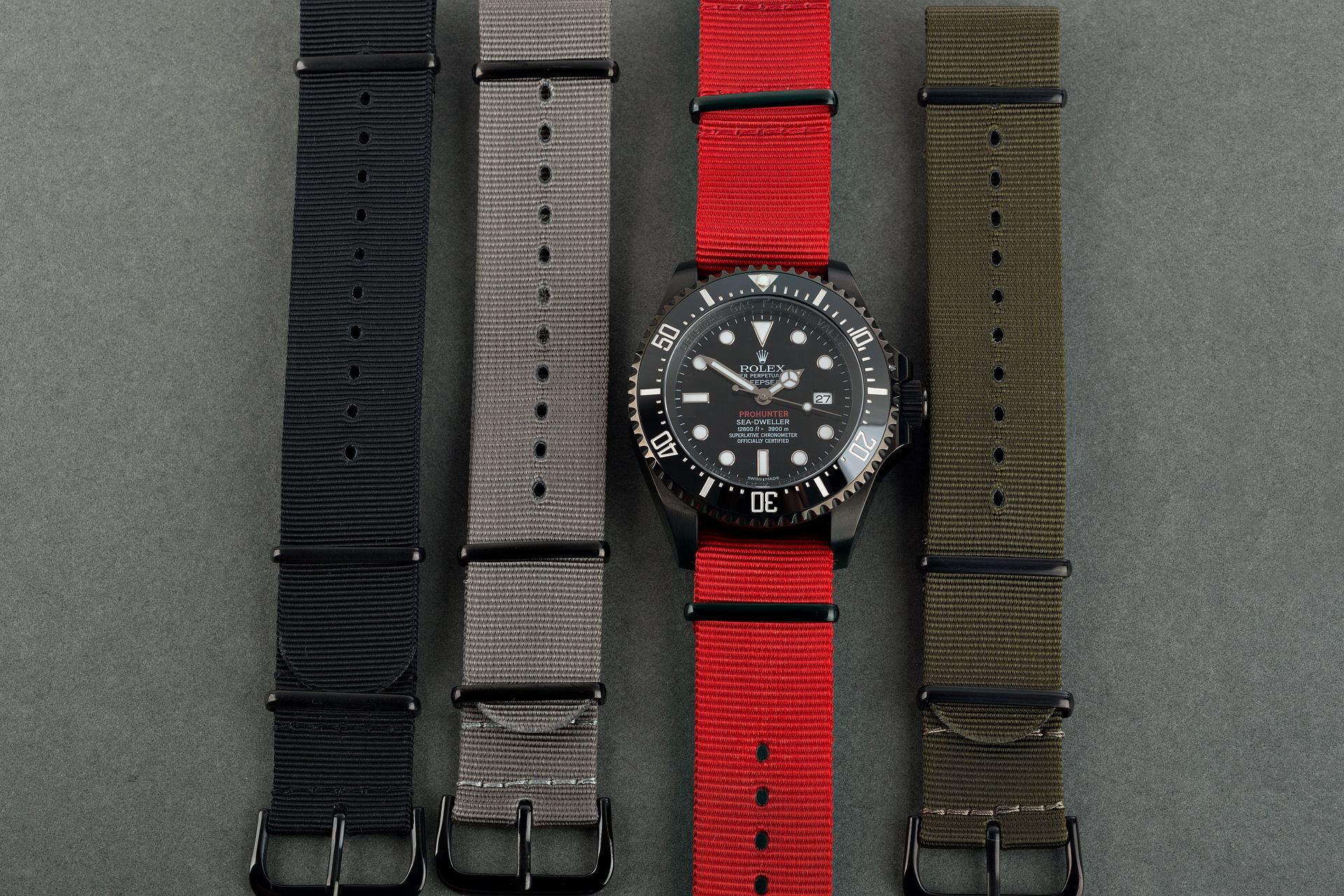 ref 116660 | Single Red Military 'One of 100' | Pro Hunter Sea-Dweller Deepsea