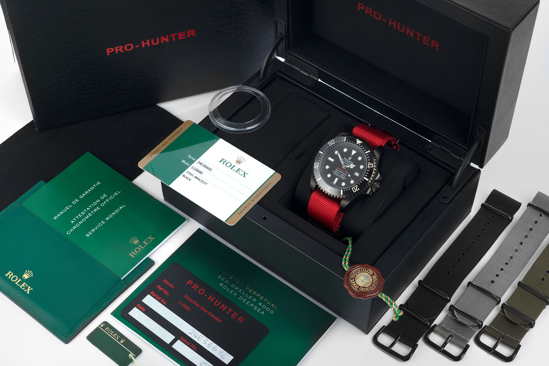 ref 116660 | Single Red Military 'One of 100' | Pro Hunter Sea-Dweller Deepsea