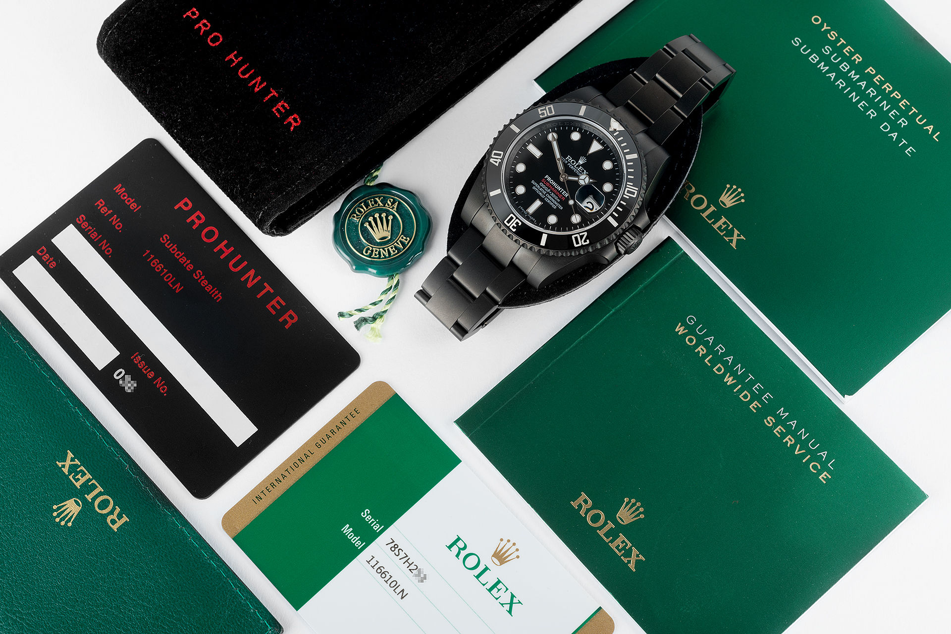 ref 116610LN | Limited Edition 'One of 100' | Pro Hunter Stealth Submariner Date