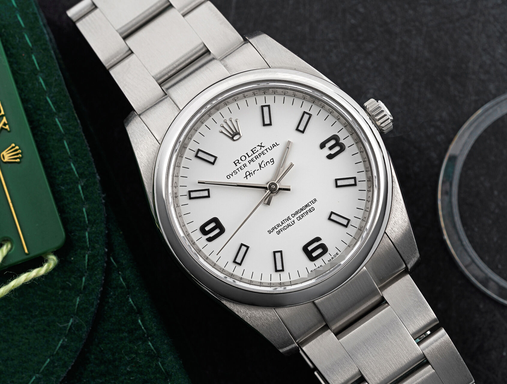 ref 114200 | 114200 - Box & Papers | Rolex Air-King