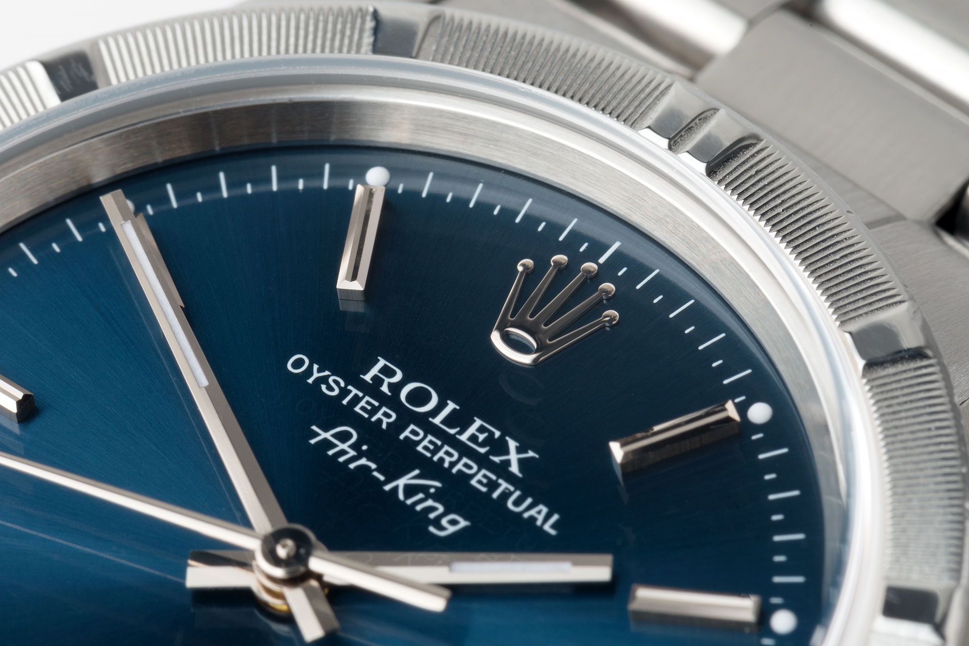 ref 14010M | 34mm 'Engine Turned Bezel' | Rolex Air-King