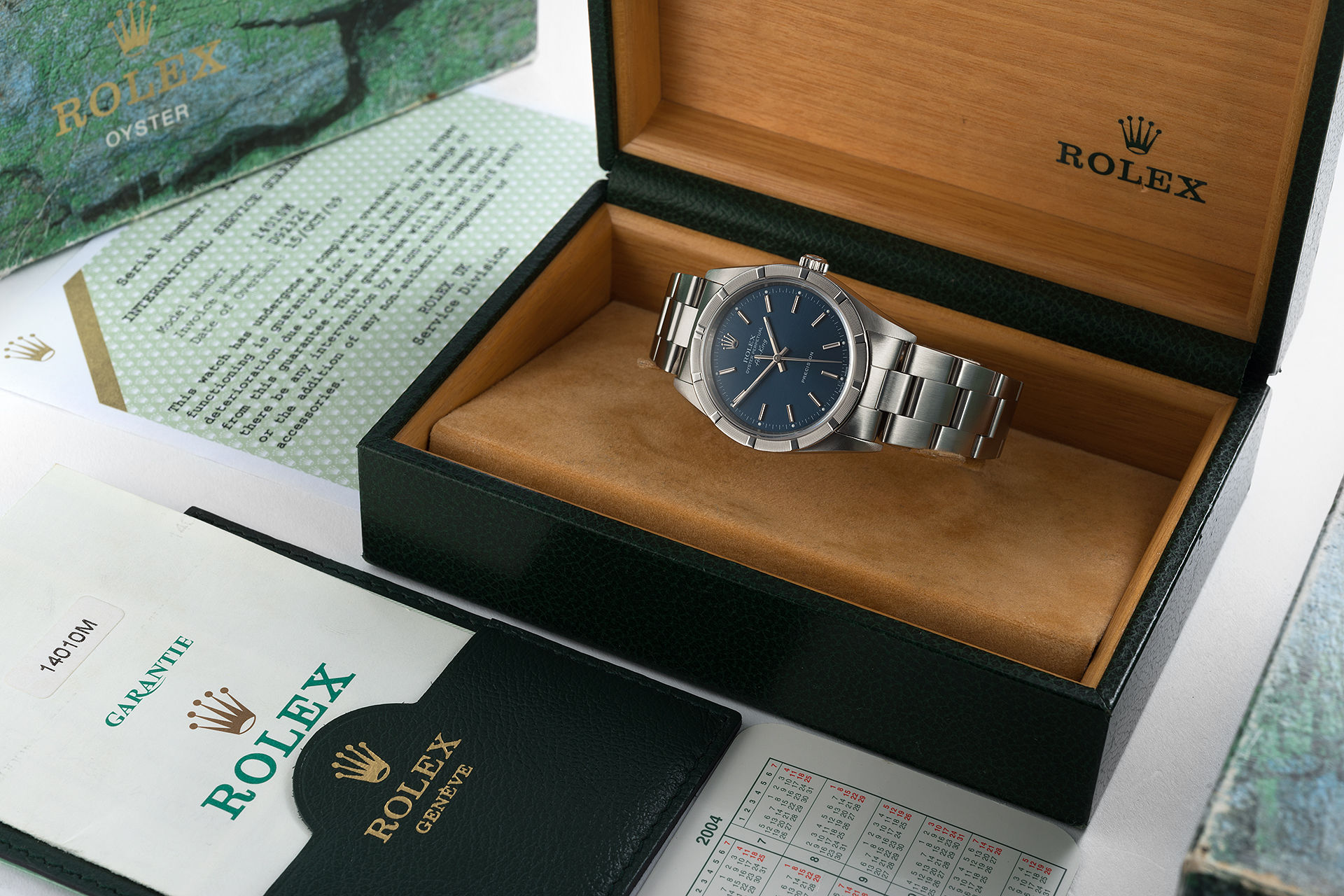 ref 14010M | 34mm 'Engine Turned Bezel' | Rolex Air-King