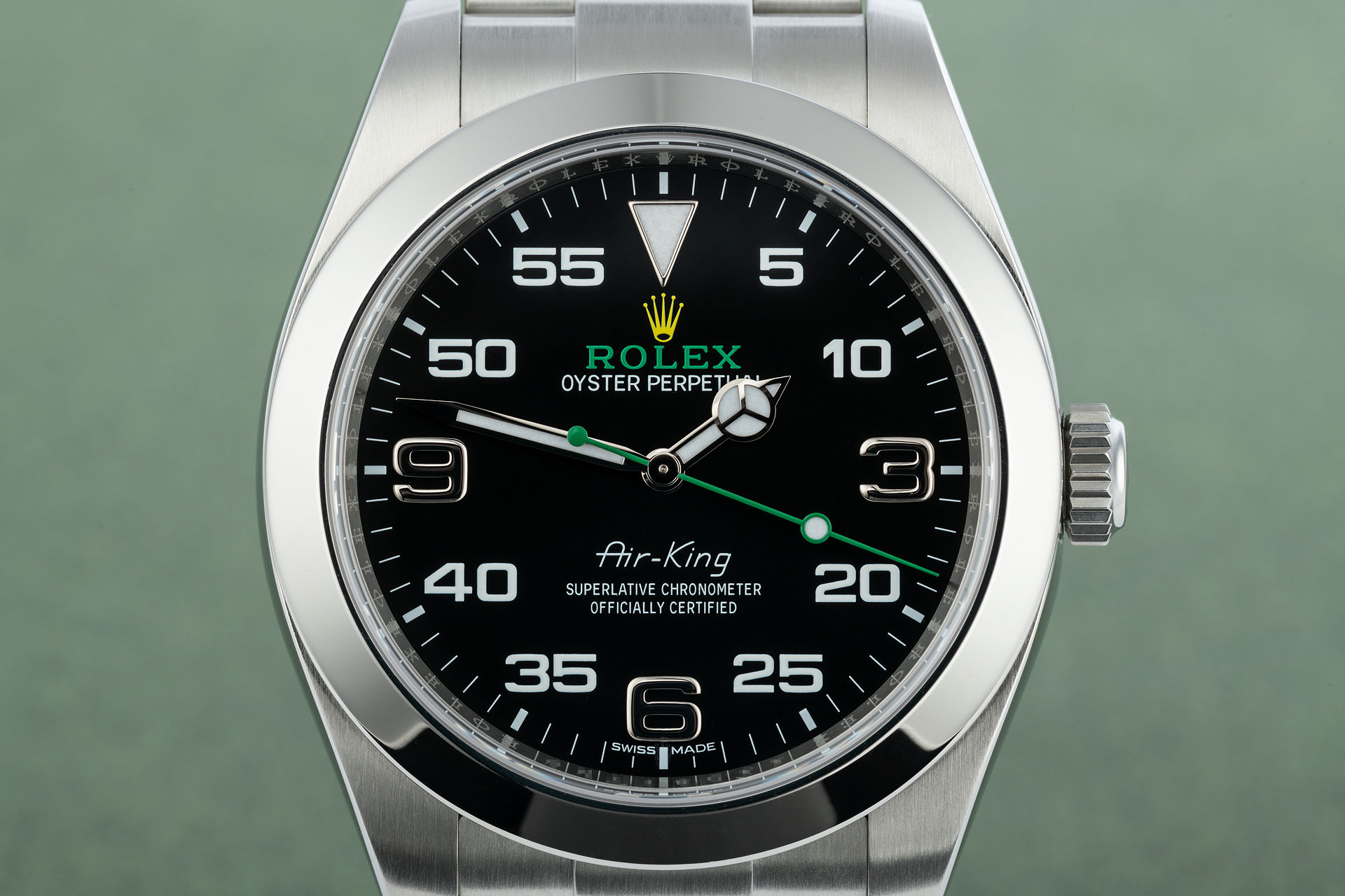 ref 116900 | 'Bloodhound Dial' Full Set | Rolex Air-King