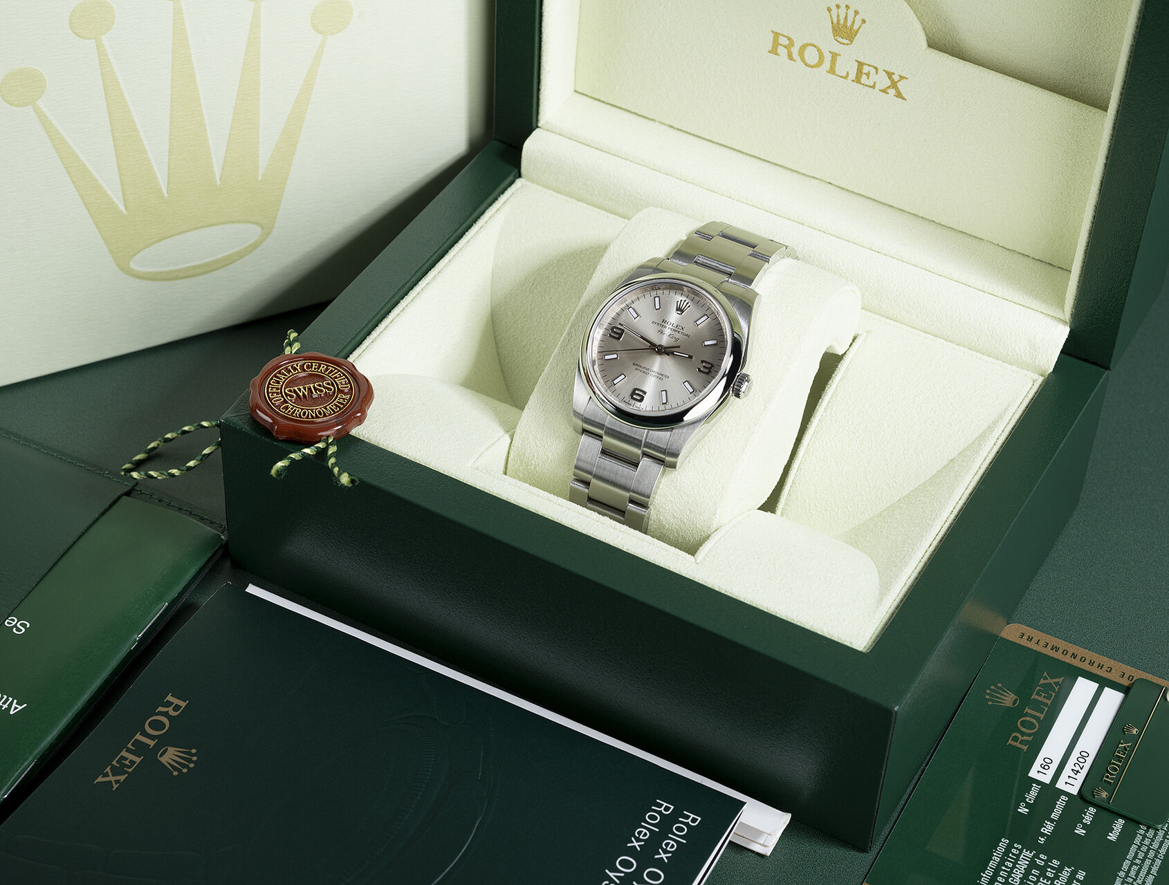 ref 114200 | 114200 - Box & Certificate | Rolex Air-King