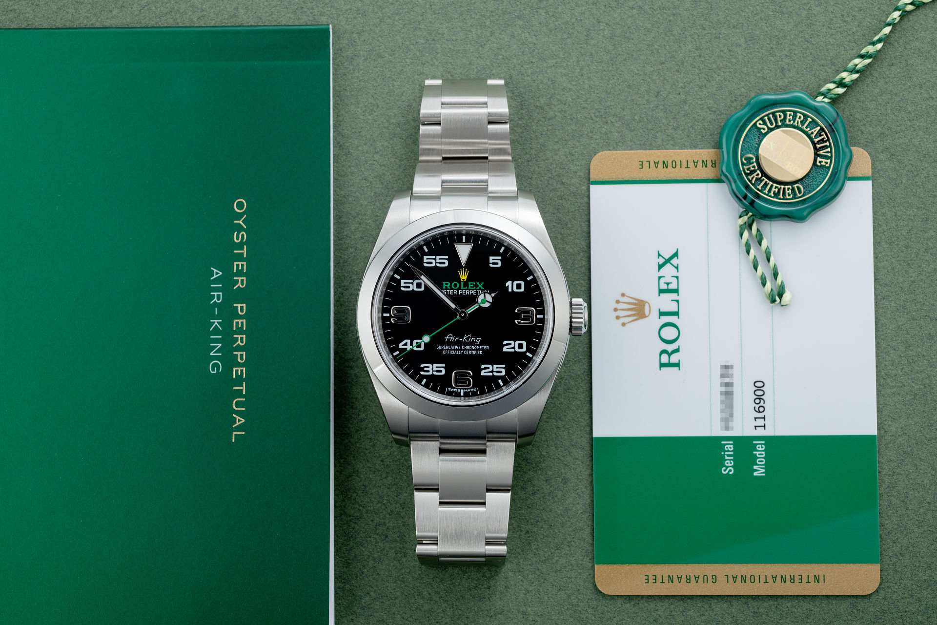 ref 116900 | Box & Certificate | Rolex Air-King