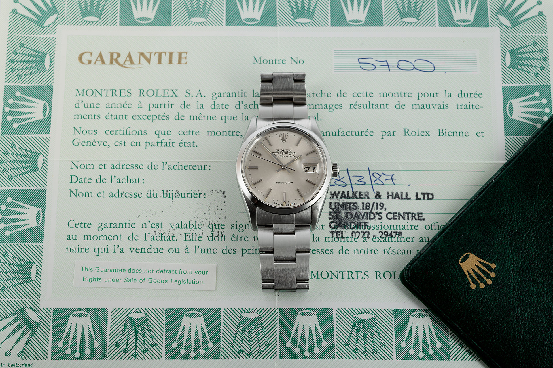 ref 5700 | Vintage 'Full Set'  | Rolex Air-King Date