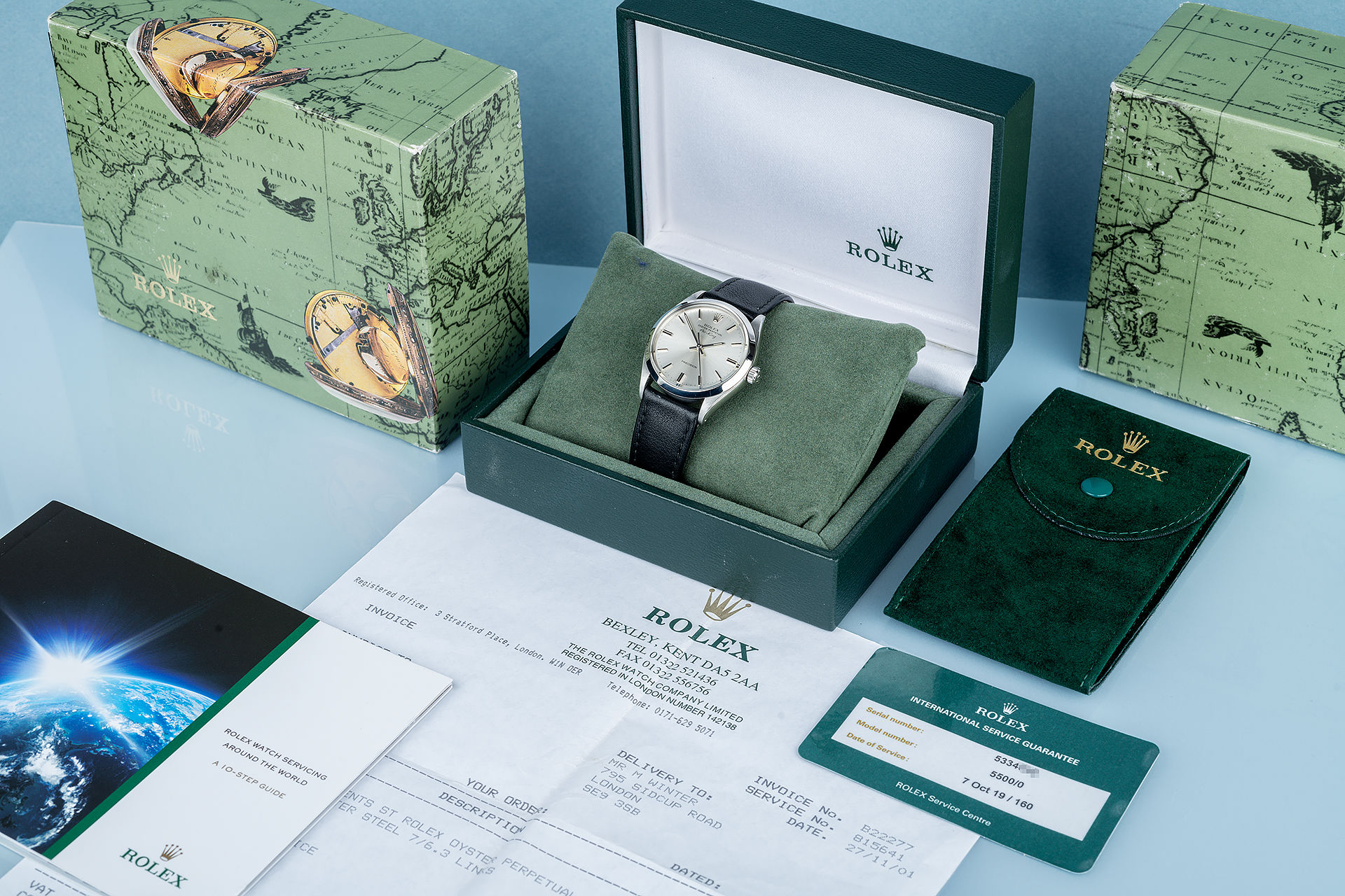 ref 5500 | 'Under Rolex Warranty' | Rolex Air-King