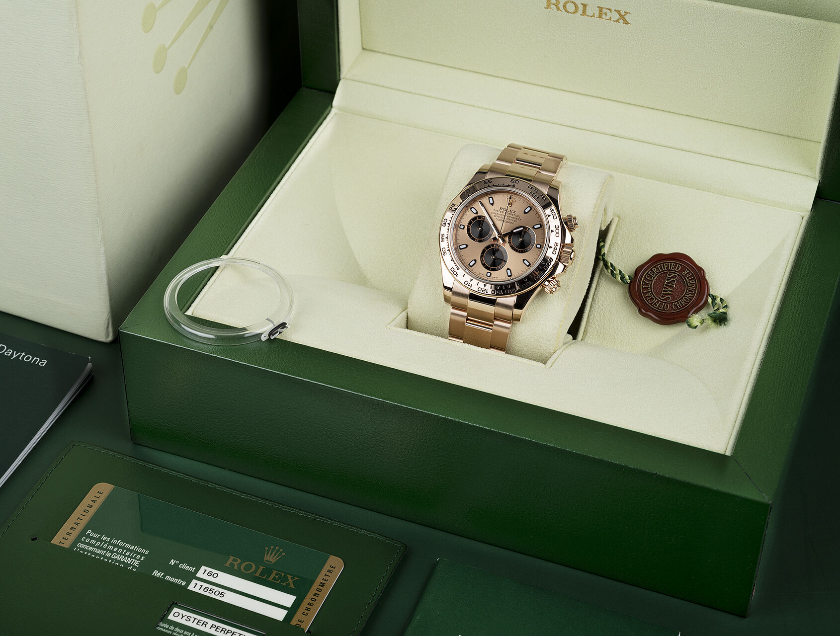 ref 116505 | 116505 - Box & Certificate | Rolex Cosmograph Daytona