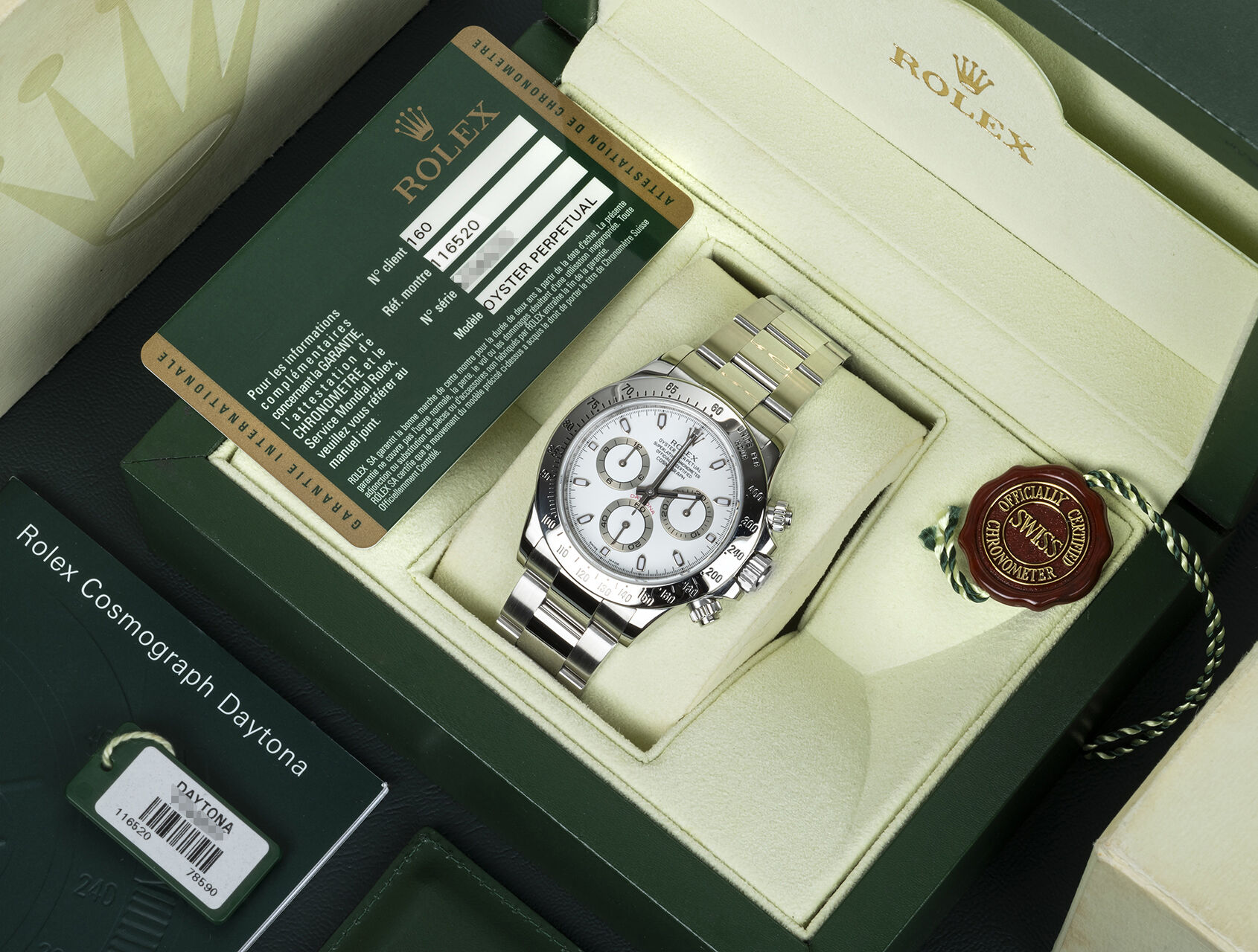 ref 116520 | 116520 - APH Dial | Rolex Cosmograph Daytona