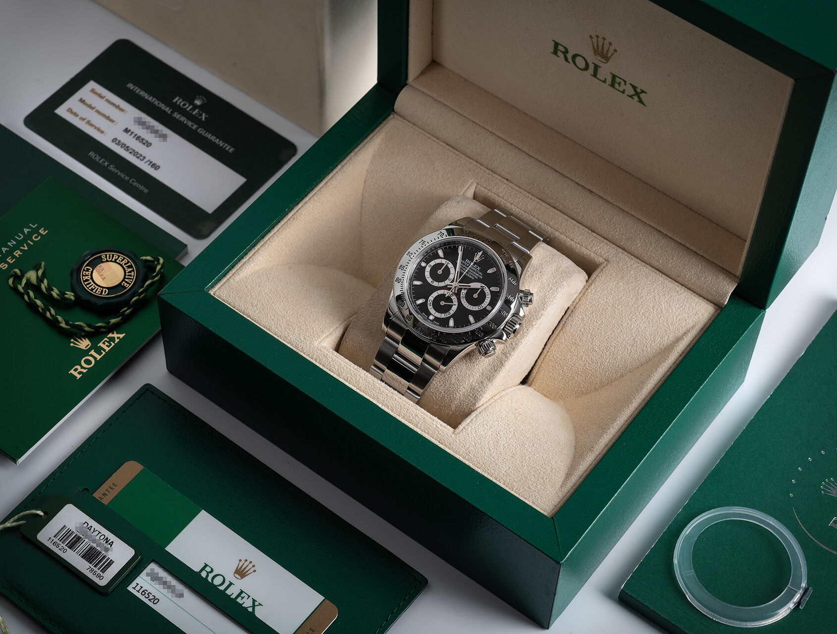 ref 116520 | 116520 - Chromalight | Rolex Cosmograph Daytona
