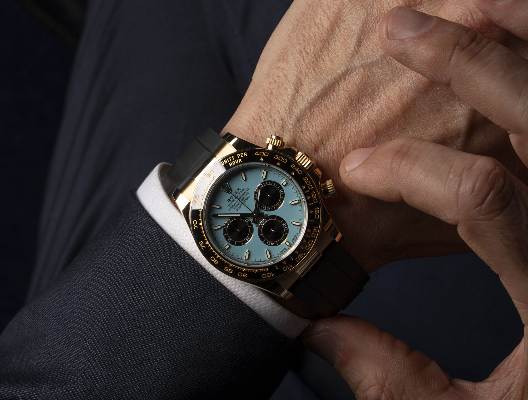 ref 126518LN | 126518LN - Turquoise 'Alcaraz' | Rolex Cosmograph Daytona