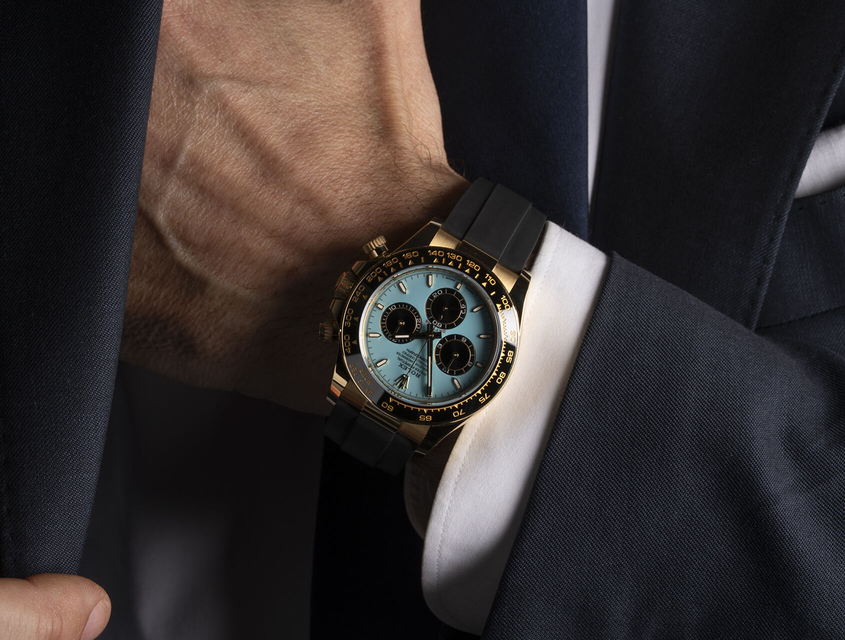 ref 126518LN | 126518LN - Turquoise 'Alcaraz' | Rolex Cosmograph Daytona