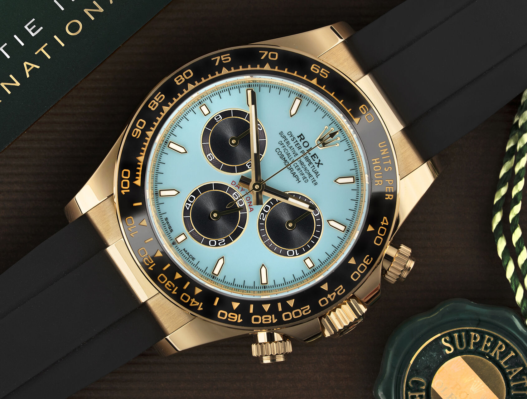 ref 126518LN | 126518LN - Turquoise 'Alcaraz' | Rolex Cosmograph Daytona