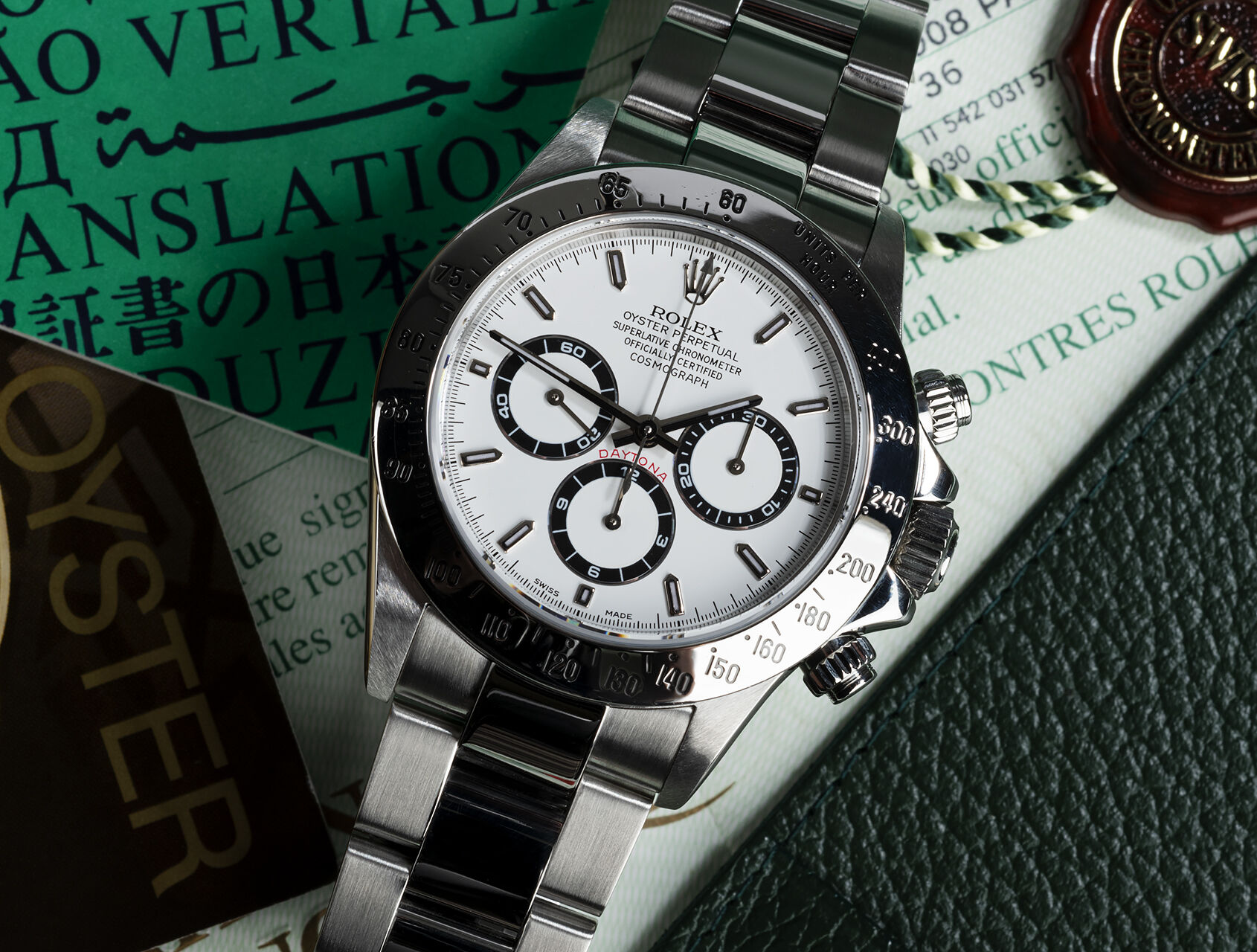 ref 16520 | 16520 - Box & Certificate | Rolex Cosmograph Daytona