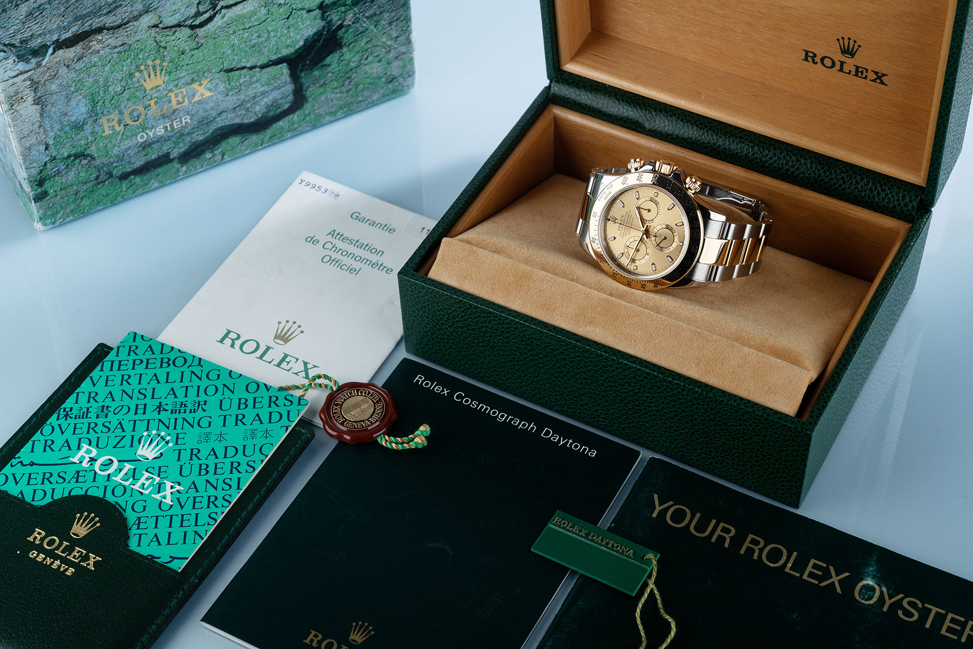 ref 116523 | 18ct Gold & Steel 'Complete Set' | Rolex Cosmograph Daytona