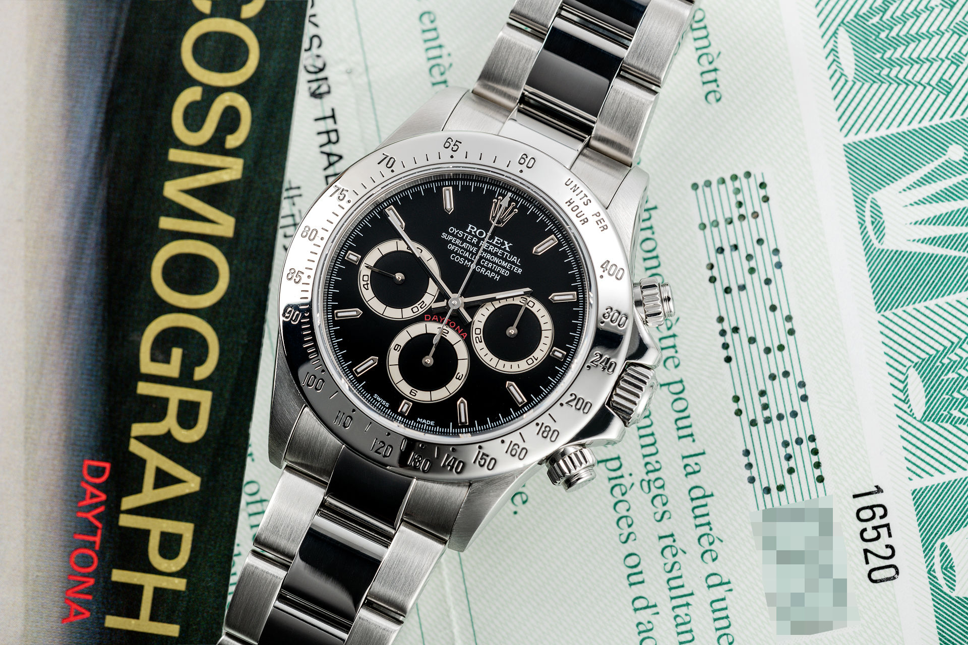 "A Series" Box and Papers | ref 16520 | Rolex Cosmograph Daytona