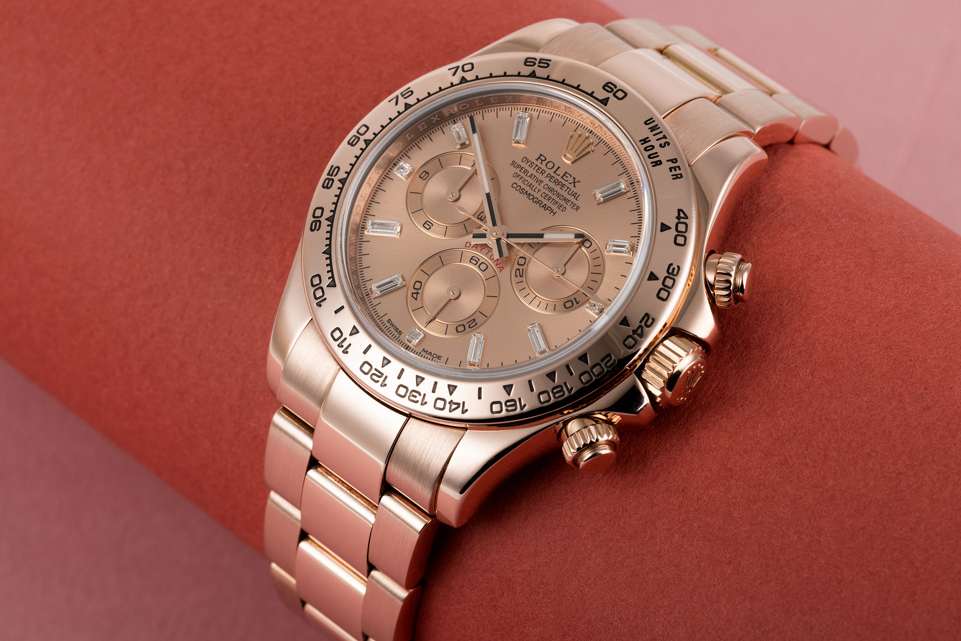 ref 116505 | Baguette Diamond Dial | Rolex Cosmograph Daytona