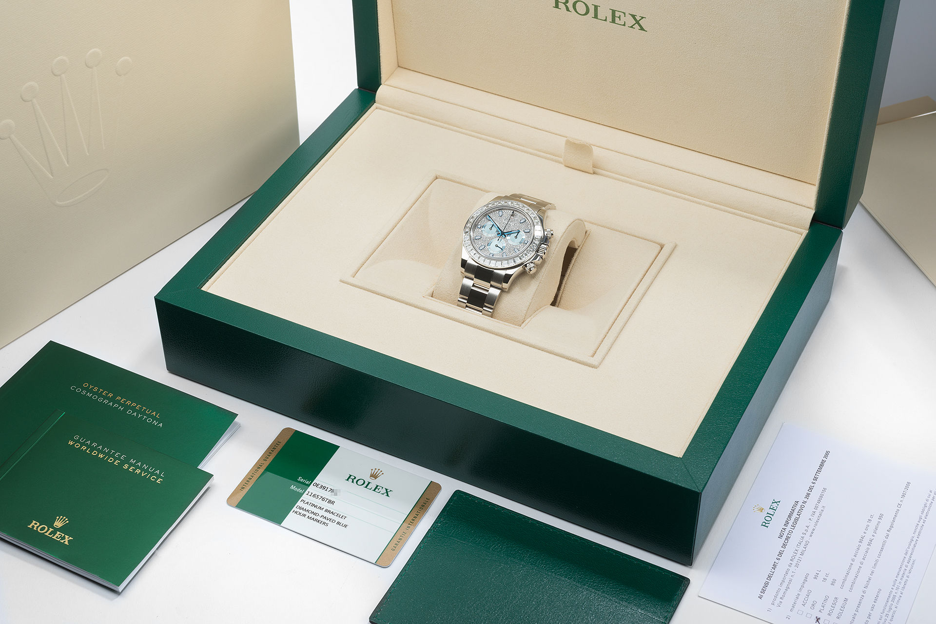 ref 116576TBR | Baguette Diamond 'Full Set' | Rolex Cosmograph Daytona