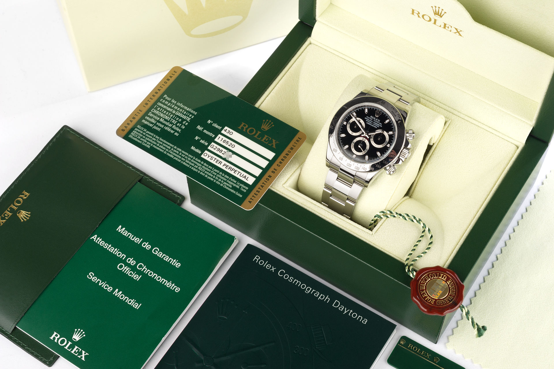 ref 116520 | Beautiful Example 'Full Set' | Rolex Cosmograph Daytona