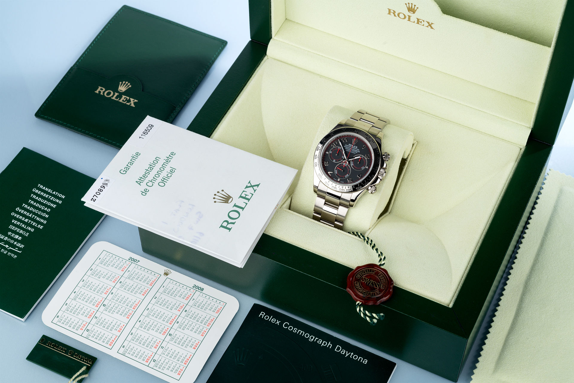 ref 116509 | 'Box & Certificate' Racing Dial | Rolex Cosmograph Daytona