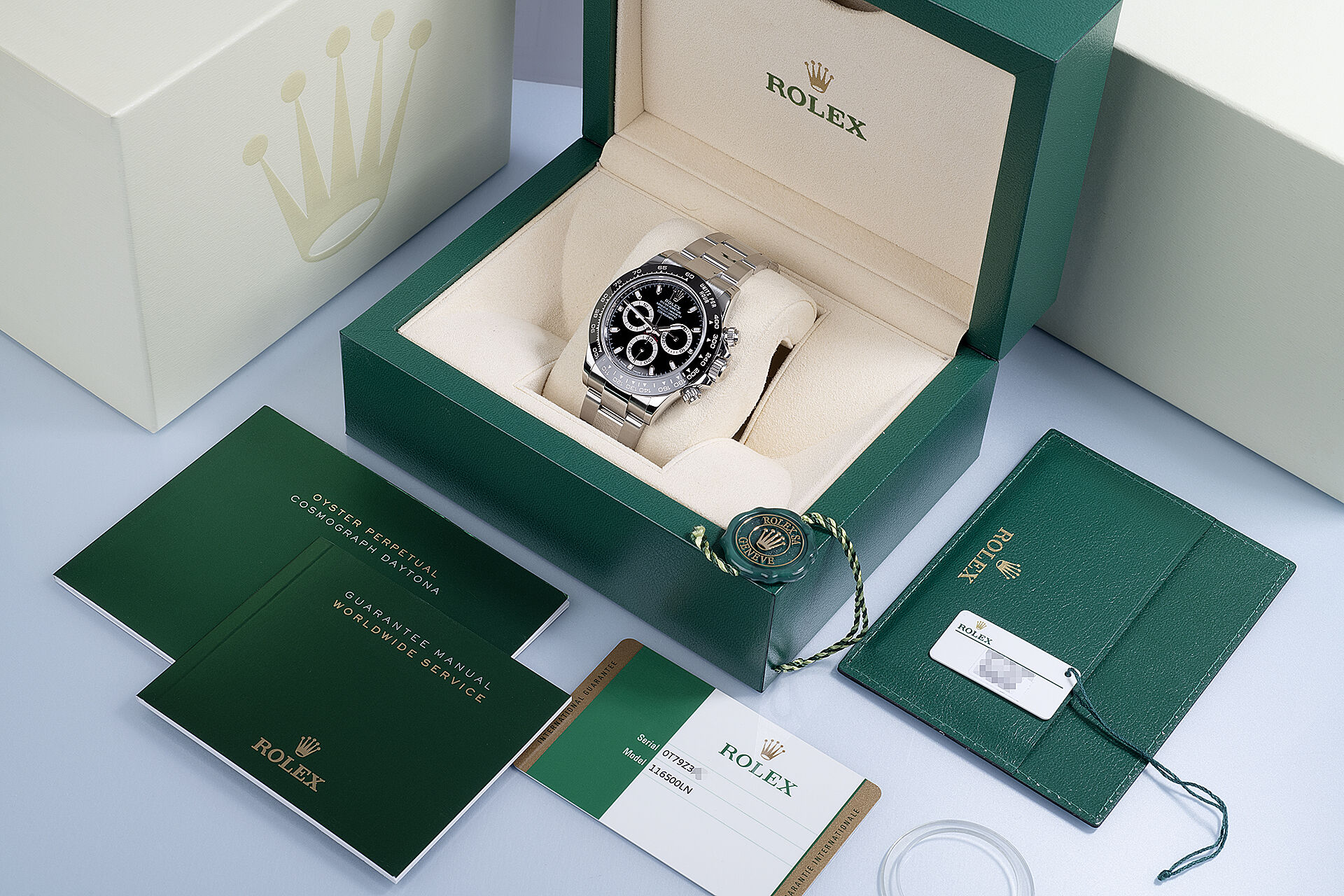 ref 116500LN | Box & Certificate | Rolex Cosmograph Daytona