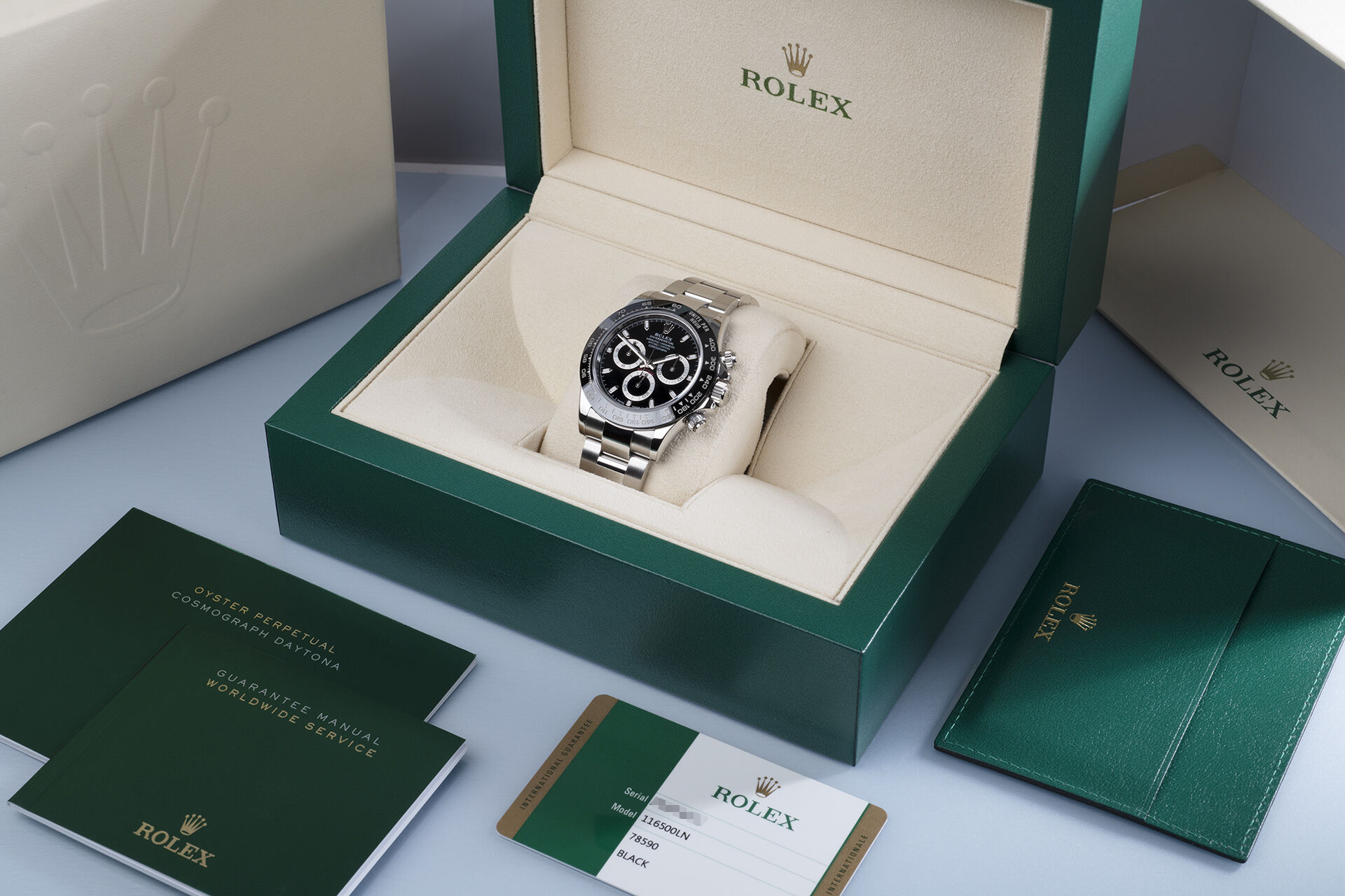 ref 116500LN | Box & Certificate | Rolex Cosmograph Daytona