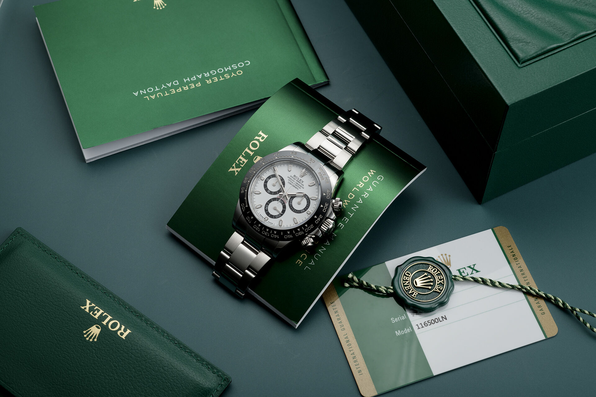 ref 116500LN | Box & Certificate | Rolex Cosmograph Daytona