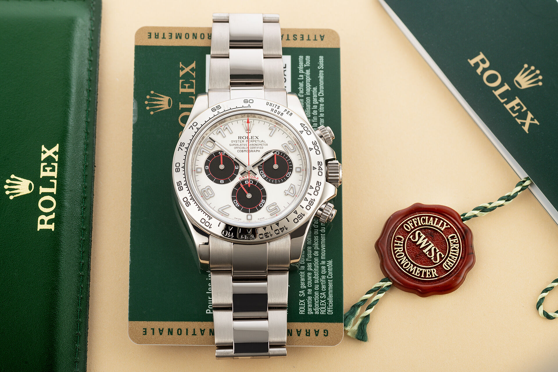 ref 116509 | Box & Certificate | Rolex Cosmograph Daytona