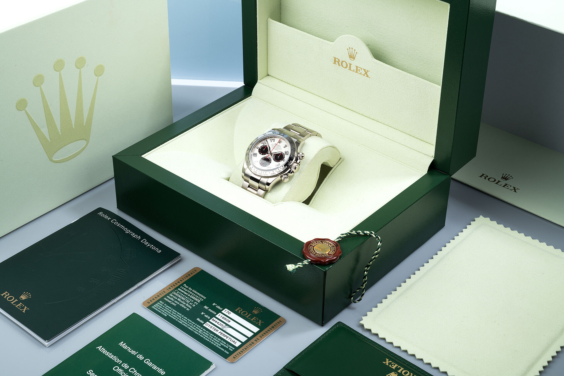 ref 116509 | Box & Certificate | Rolex Cosmograph Daytona