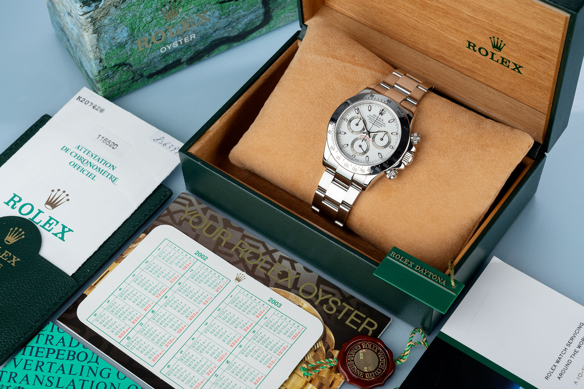 ref 116520 | 'Box & Certificate' | Rolex Cosmograph Daytona