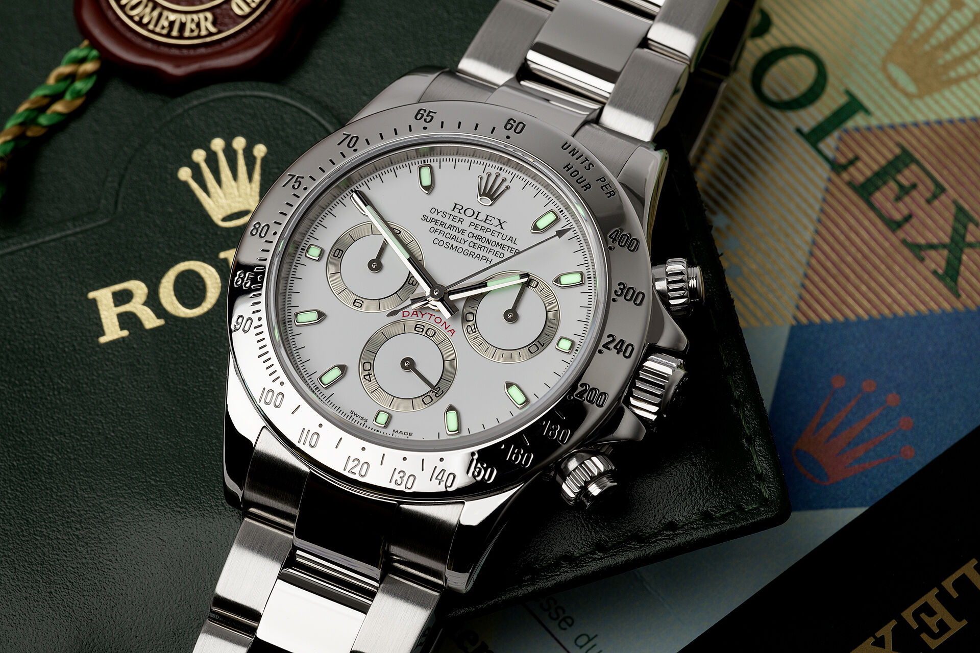 ref 116520 | Box & Certificate | Rolex Cosmograph Daytona