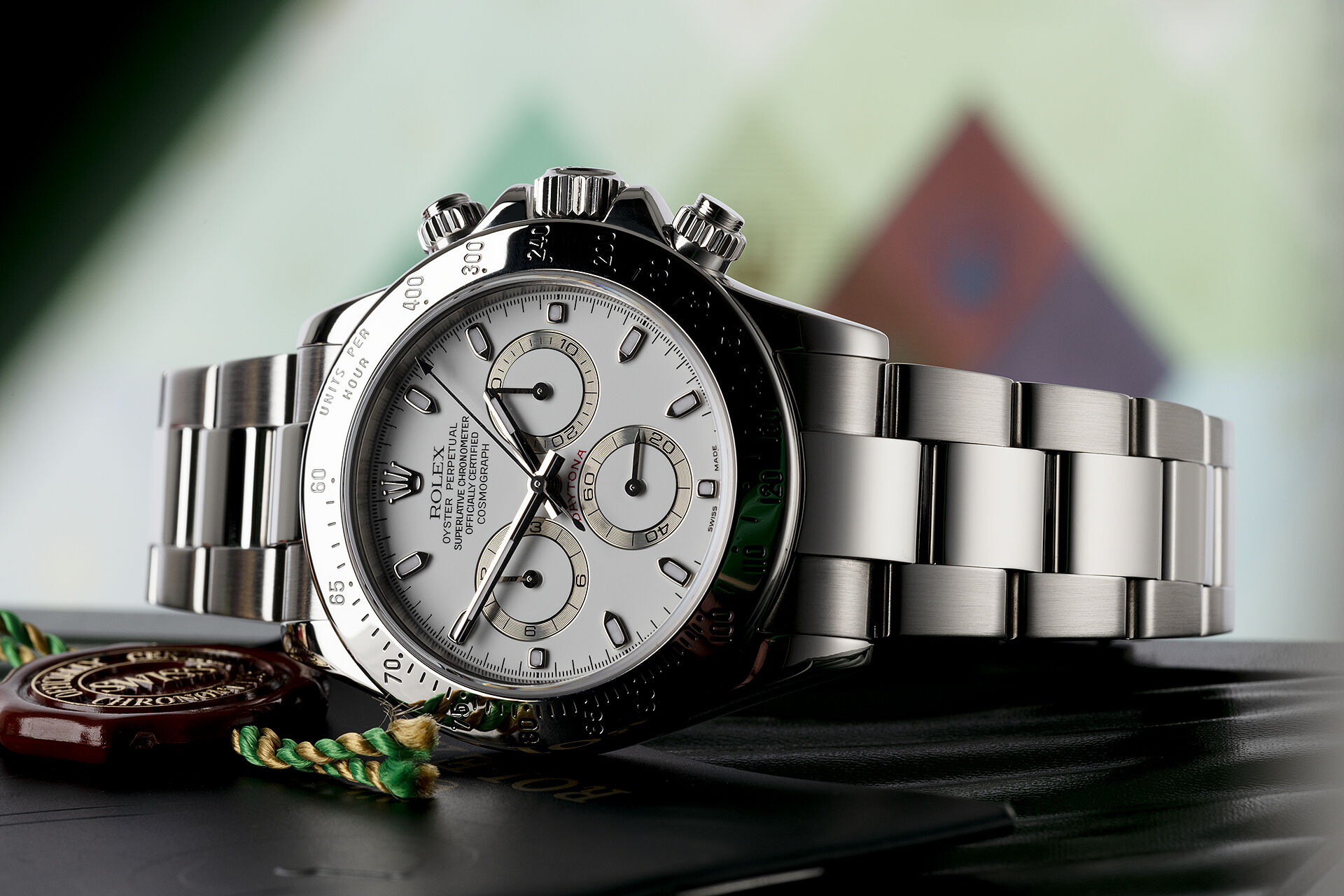 ref 116520 | Box & Certificate | Rolex Cosmograph Daytona