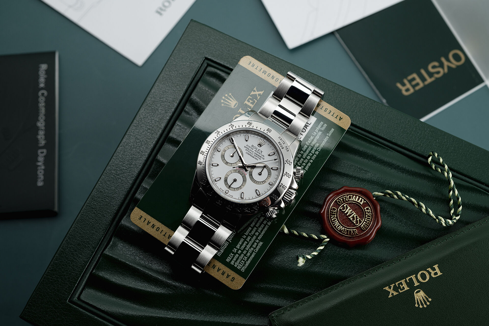 ref 116520 | Box & Certificate | Rolex Cosmograph Daytona