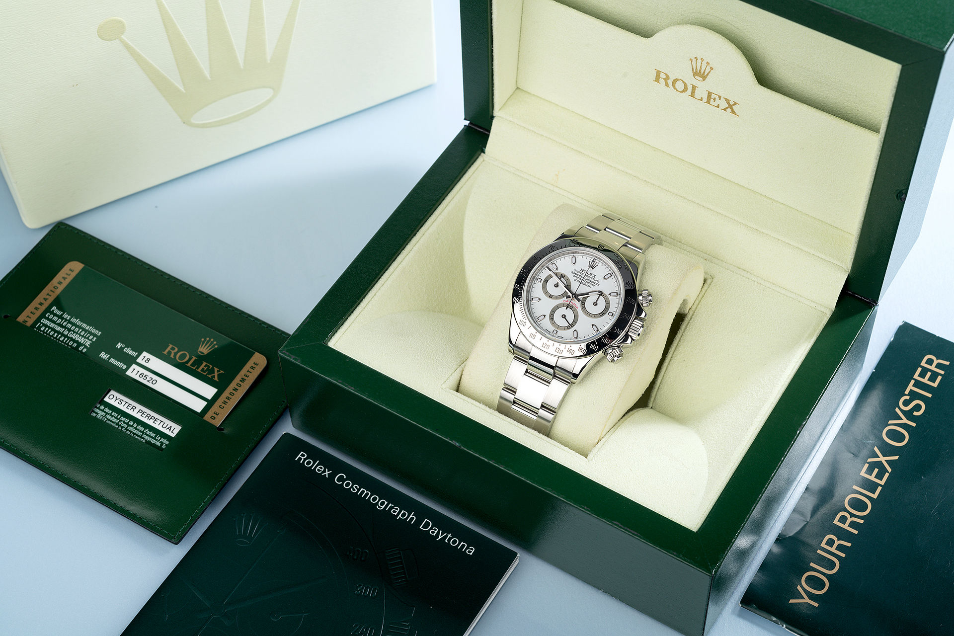 ref 116520 | Complete Set 'Box & Certificate'  | Rolex Cosmograph Daytona