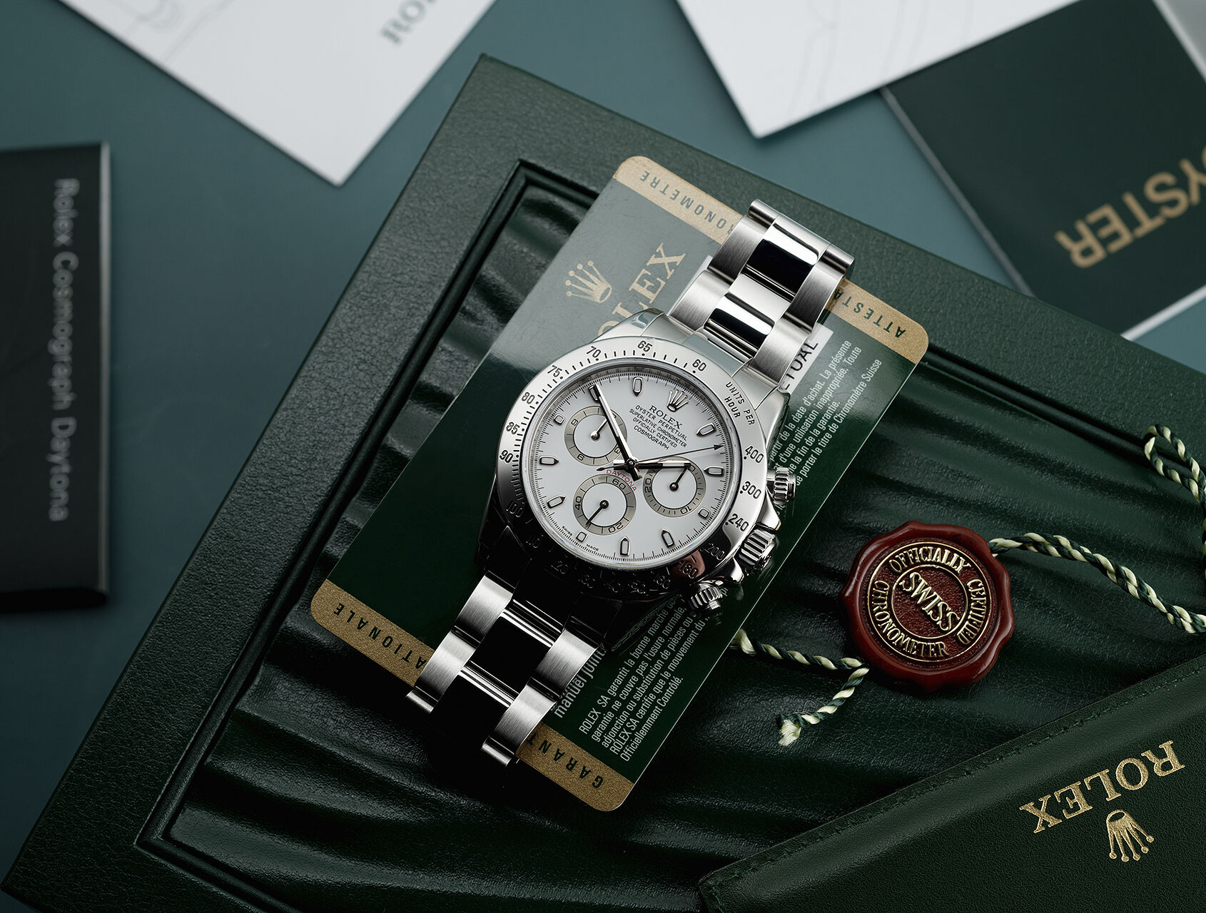 ref 116520 | Box & Certificate | Rolex Cosmograph Daytona