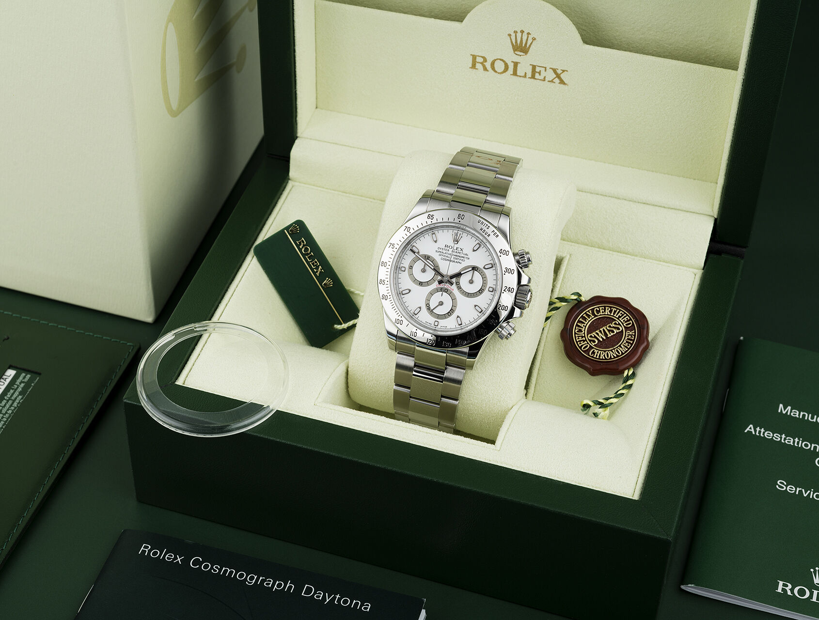 ref 116520 | Box & Certificate | Rolex Cosmograph Daytona