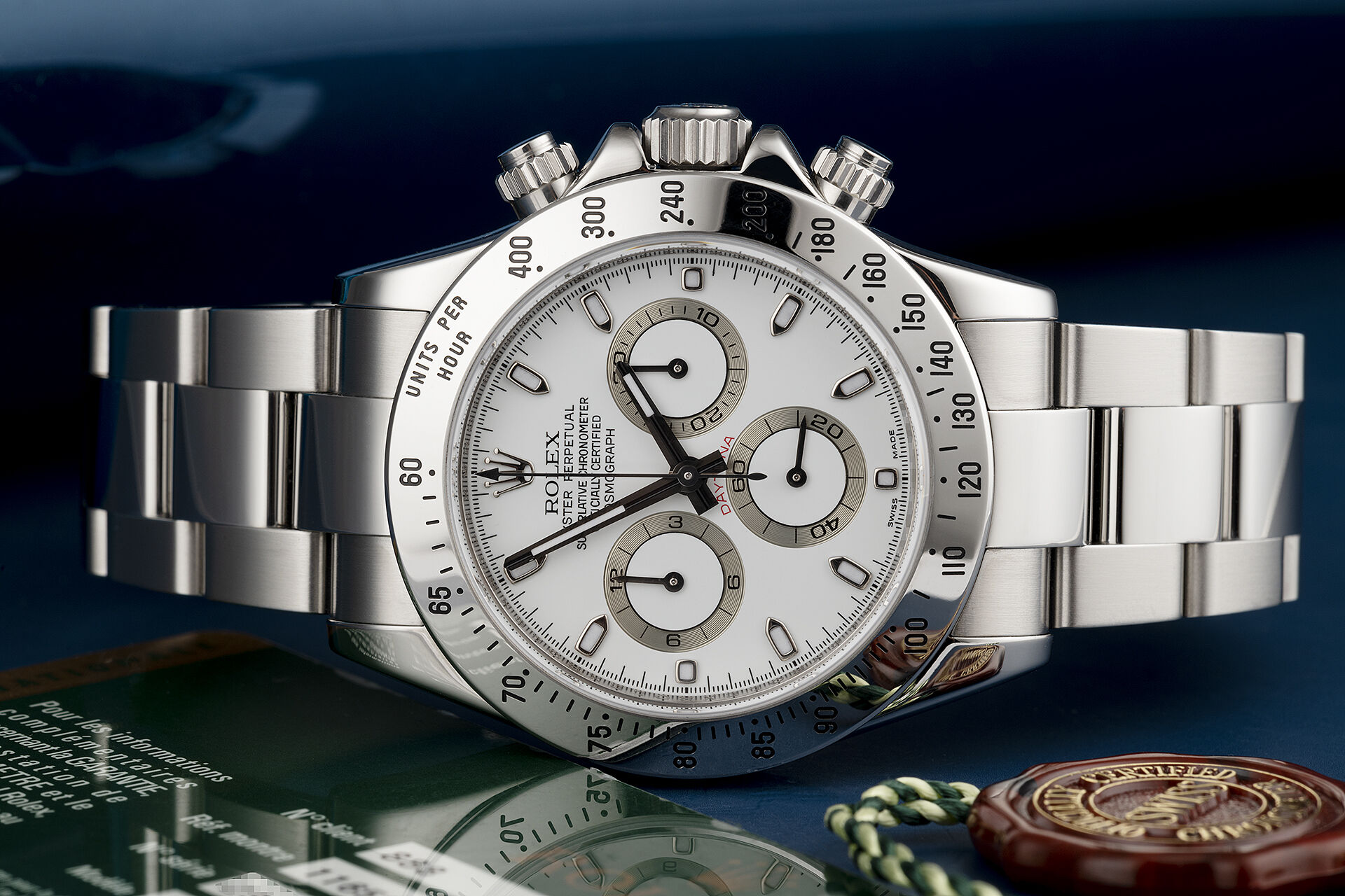 ref 116520 | Box & Certificate | Rolex Cosmograph Daytona