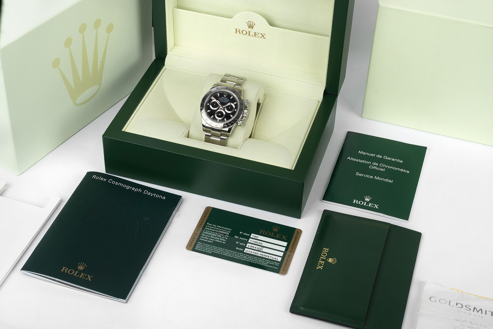 ref 116520 | Box & Papers | Rolex Cosmograph Daytona