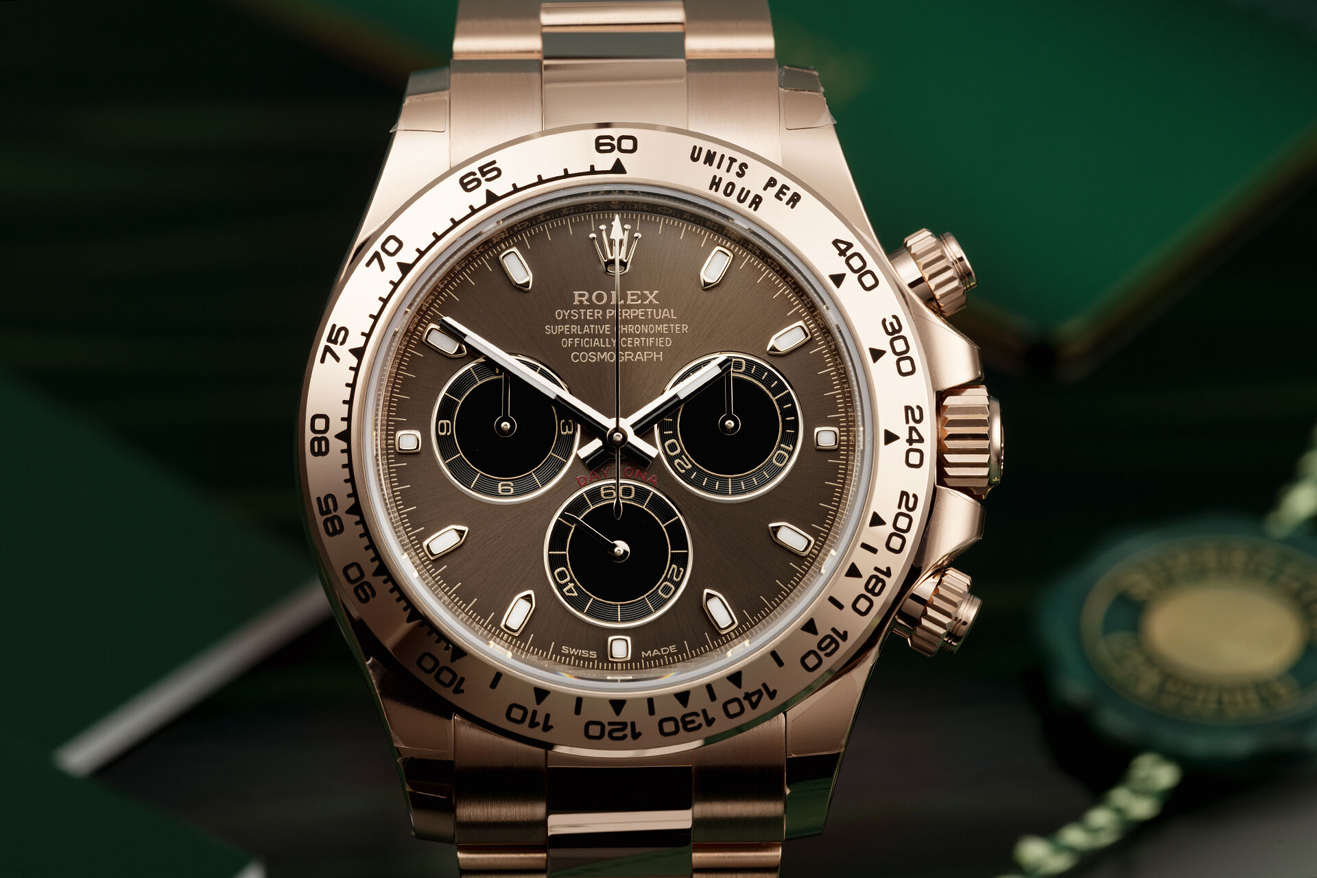 ref 116505 | Everose 'Chocolate & Black' | Rolex Cosmograph Daytona