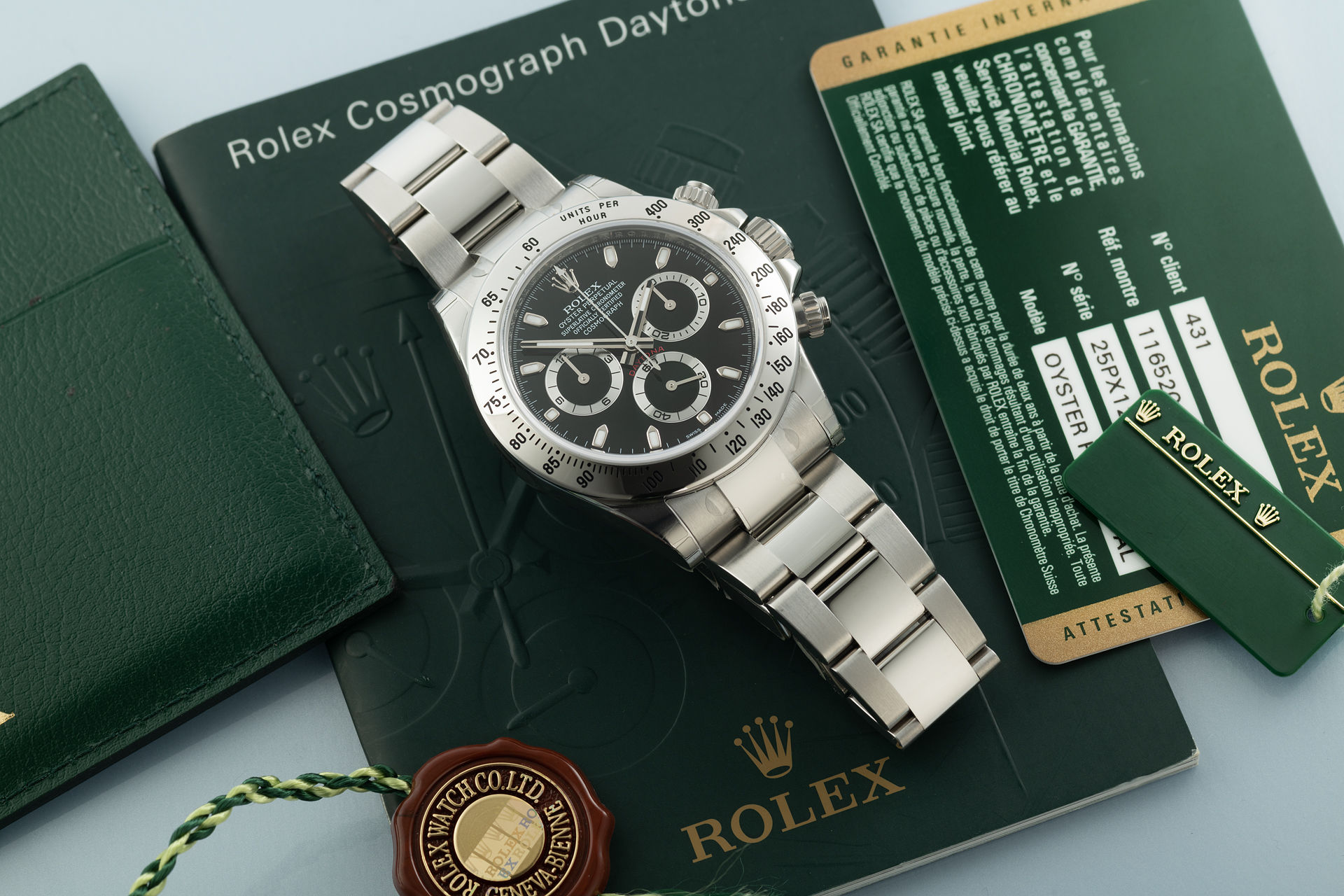 ref 116520 | Chromalight 'Box & Certificate' | Rolex Cosmograph Daytona
