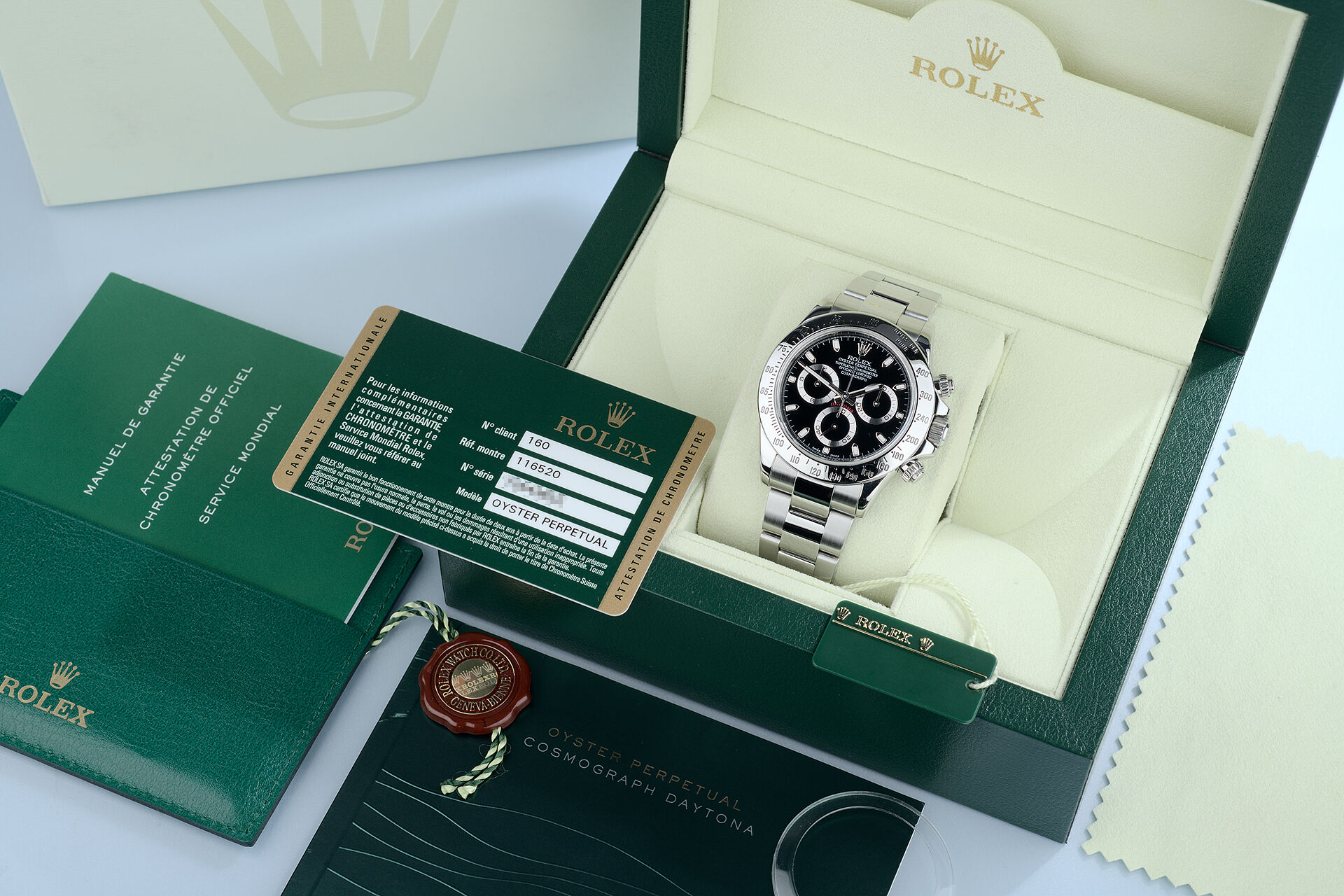 ref 116520 | Final Series - Box & Certificate | Rolex Cosmograph Daytona
