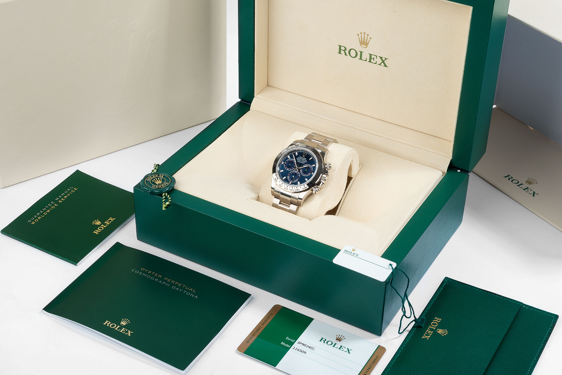 ref 116509 | 'Fully Stickered' White Gold | Rolex Cosmograph Daytona